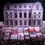Escaparate de Navidad en la librería Antinous